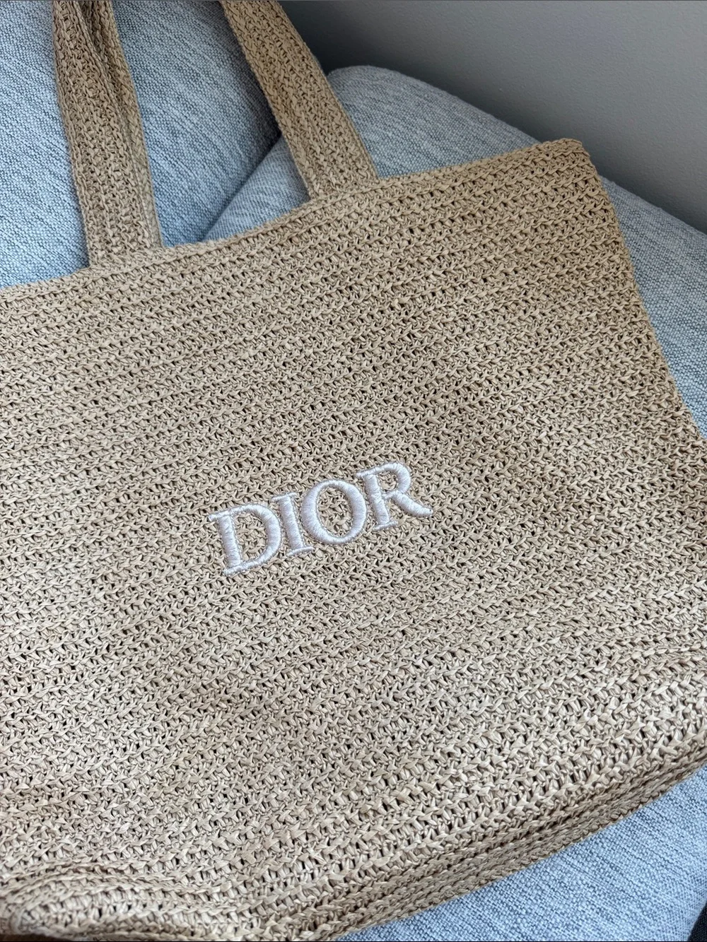 Dior Raffia Tote